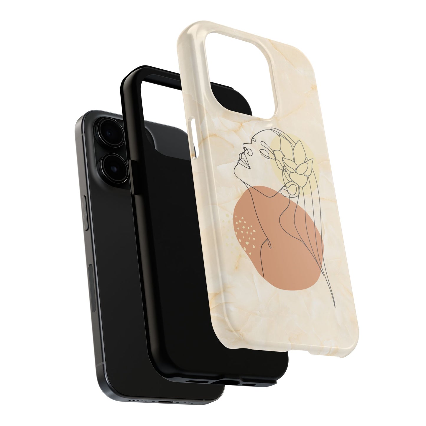 Tough Phone Case - Elegant Line Art Cover