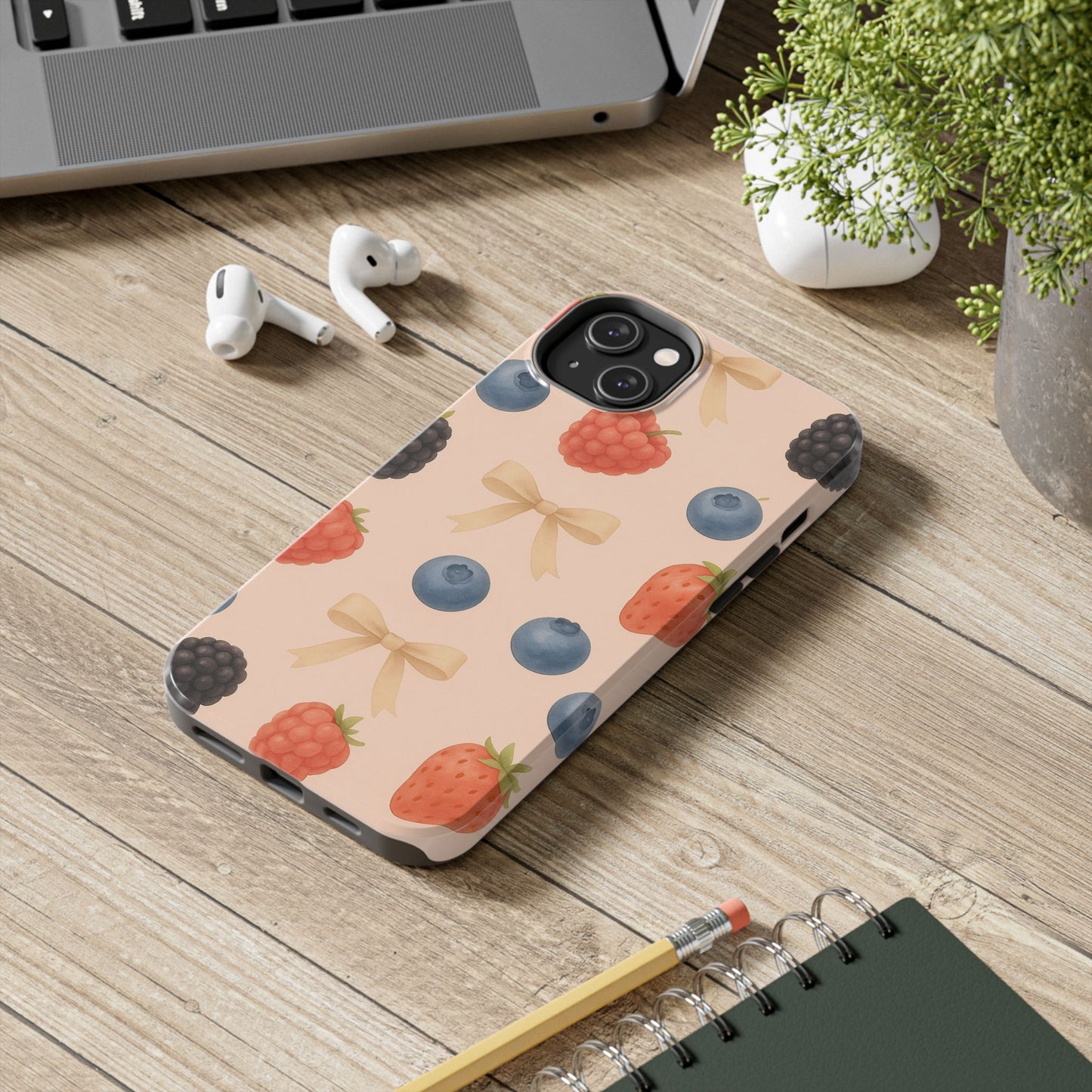 Tough Phone Cover - Berry-Themed Phone Case