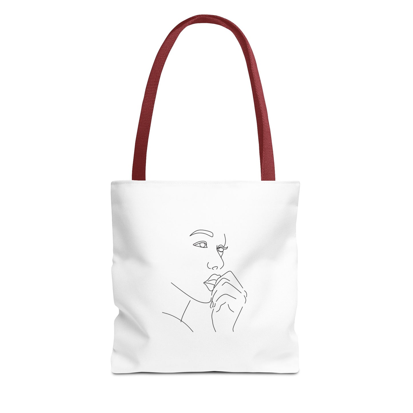 Elegant Line Art Tote Bag, Carryall
