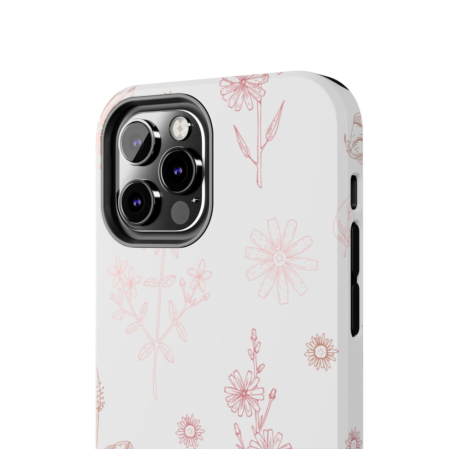 Tough Phone Case — Delicate Pink Wildflower Pattern